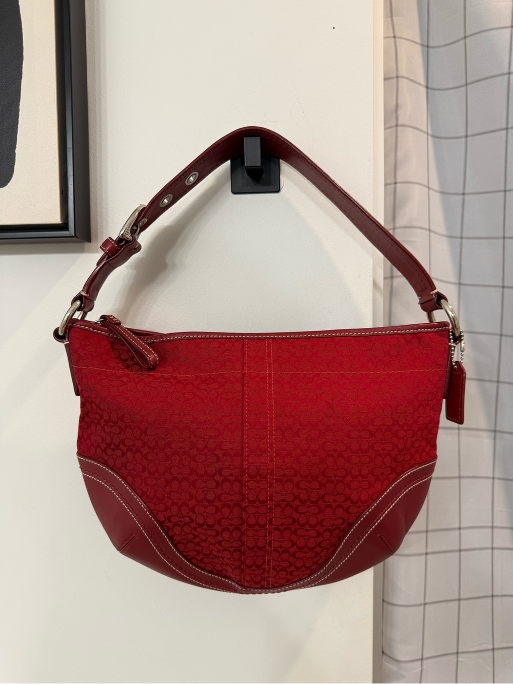 ULTRA RARE! Coach (2007) Soho Hobo Shoulder Bag- Cherry Red